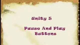 Simple Game Pause Button In Unity Complete Tutorial