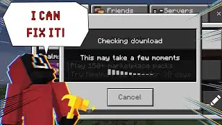 ❗HOW TO FIX THE ISSUE WHEN JOINING THE MINECRAFT MAP "CHECKING DOWNLOAD, THIS MAY A FEW MOMENTS"❗