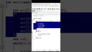 Class 39 | First Program of Array | #shorts #cprogramming #arraysinc