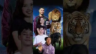 Ronaldo, Lisa, Ronaldo Jr VS Lion, Tiger, Black Panther 🥊☠️