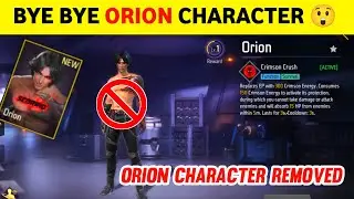 Orion Character  Removed 😲 - Garena Free Fire | DIMITRY CHARACTER  REMOVED - GARENA FREE FIRE