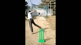 [Net Practice Cricket on a Tuesday Afternoon] [Gouranga was Batting & I was Bowling]