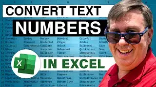 Excel Shortcut - Convert Text Numbers to Real Numbers - Episode 2143