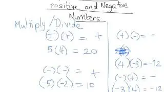 Operations with Positive and Negative Numbers
