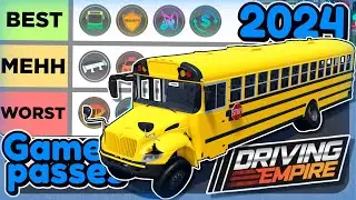 BEST to WORST Gamepasses in Driving Empire!! 2024 - Roblox