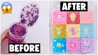 9 EXTREME SLIME PALETTE MAKEOVERS! *fixing my 2 year old slime*