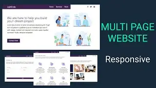 Responsive Multi Page Full Website Using HTML and CSS