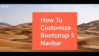 How to Customize Bootstrap 5 Navbar (Transparent Navbar)