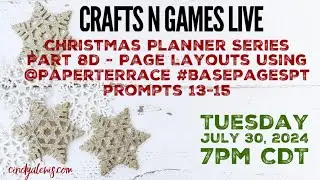 Christmas Planner Series Part 8d - Page Layouts @PaperTerrace #basepagespt prompts 13-15 (CNG Live)