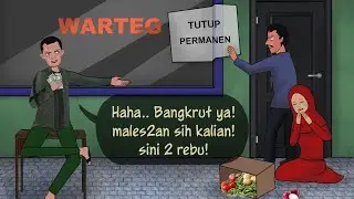 Tukang Parkir Preman - 2 ribu gak buat kamu miskin! Aku yg kaya #HORORMISTERI | Kartun Hantu