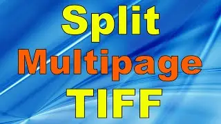 How to split multipage TIFF files | Advanced TIFF Editor