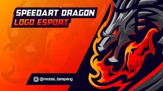 Speedart Dragon Logo E Sports Using CorelDraw