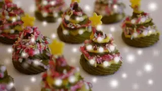 Mini Christmas tree🎄 Making a simple snack with sweet potatoes! (Simple Baking recipe)