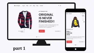 Create A Responsive Multi Page E-COMMERCE Website Design Using HTML CSS And JavaScript