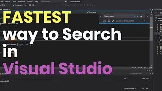 How to Search in Visual Studio 2019 - the fastest way