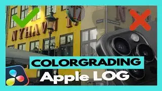 Apple Log | Colorgrading iPhone 15 Pro Max | DaVinci Resolve