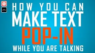 How to make TEXT POP-IN screen while talking? Kinemaster Tutorial