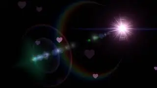 4K Video (Ultra HD) Background   Lence Flare Pink heart bg