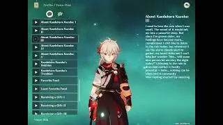 Kazuha's Chinese voice lines | Genshin Impact
