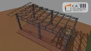 3D Sketchup Video Animation Render - Konstruksi Baja Ringan