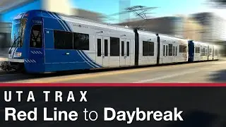 Utah Transit Authority TRAX Red Line, University of Utah to Daybreak, Full Ride, Siemens S70