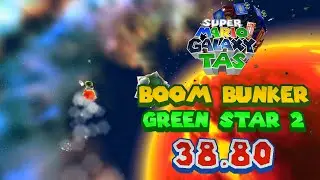 [TAS] Super Mario Galaxy 2: Bowser Jr.'s Boom Bunker Green Star 2 in 38.80s