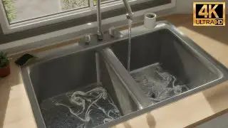 [4K] Blender Kitchen Sink Water Simulation | Dibster