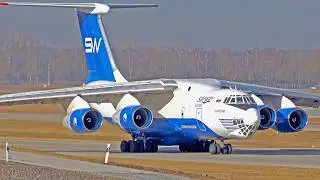 4 ENGINES AIRCRAFT HIGHLIGHTS Rare & Special Aircraft IL-76, C-5M, AN124, A340, A380, B747, A400M