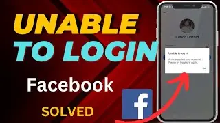 Facebook : Unable to login An unexpected error occurred please try logging in again problem solved