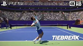 TIEBREAK - Djokovic vs Alcaraz | PS5 Gameplay (4K 60FPS)