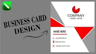 How To Make Business Card Design In Corel DRAW | Visiting Card Design Tutorial In Urdu Hindi / 2024
