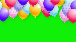 celebration green screen copyright Free video|balloon green screen effect copyright free