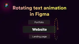 Create an awesome rotating text animation in Figma 🤩