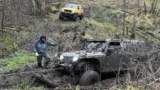 Порвали привод на миньоне! Залипли до ночи в лесу. Пытаемся вернуться