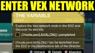 Explore the vex network node in the edz and discover its secrets Destiny 2 Enter the vex network