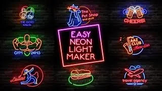 Easy Neon Lights Maker (After Effects template)