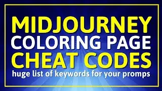 Midjourney Cheat Codes For Coloring Pages