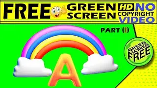 alphabet a to z #1 a b c d  A to Z  alphabet  A B C D  Green screen a to z   Green Screen 3d video