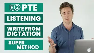 PTE Listening: Write from Dictation | SUPER METHOD!