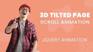 3d tilted page scroll animation