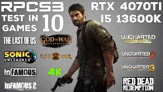 RPCS3 Emulator Test In 10 Games 4K | RTX 4070Ti + i5 13600K