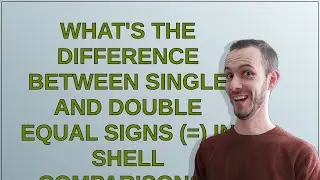 Unix: Whats the difference between single and double equal signs (=) in shell comparisons?