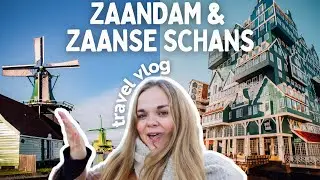 A trip to Zaandam and Zaanse Schans windmills near Amsterdam 💚 Netherlands travel vlog