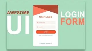 Make Awesome UI Style Login Form Design Using Html and CSS3 @Coding_Script