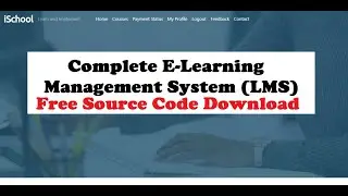 Complete Online  Learning Management System using PHP/MySQL | Free Source Code Download