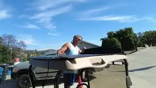 PowerDrive 165 Watt Golf Cart Solar Panel Installed on EZGO RXV Golf Cart