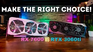 This could be a tough choice if you don't see these results? RX 7600 VS RTX 3060 Ti