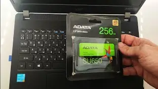 How to disassemble ACER TRAVEL MATE P214 laptop to install SSD 2.5 ADATA ULTIMATE SU650 256GB