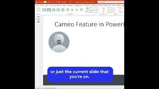 PowerPoint Tips: Insert Your Live Camera Feed into Presentations with Cameo #PowerPoint #Shorts