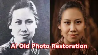 How To Restoration Old Photo Using AI  For Free - Tutorial AI